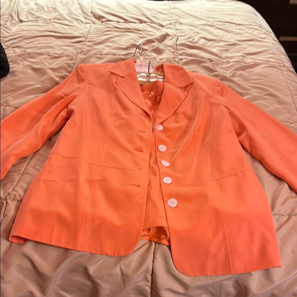 Women's Orange Blazer